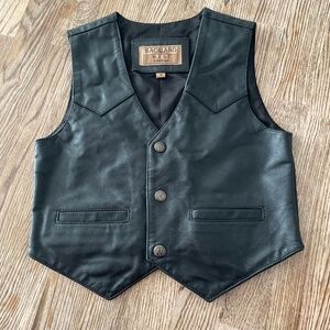 Saguaro by Roper Toddler leather western vest